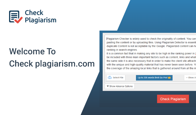 Welcome to Check-Plagiarism